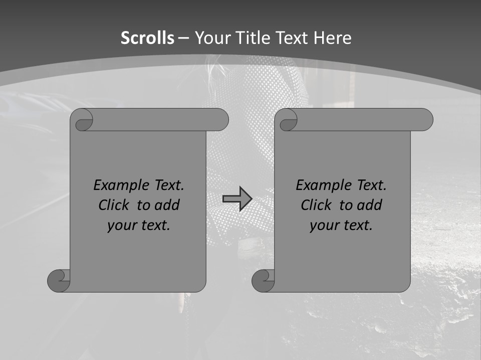 Pose Beauty Glamour PowerPoint Template