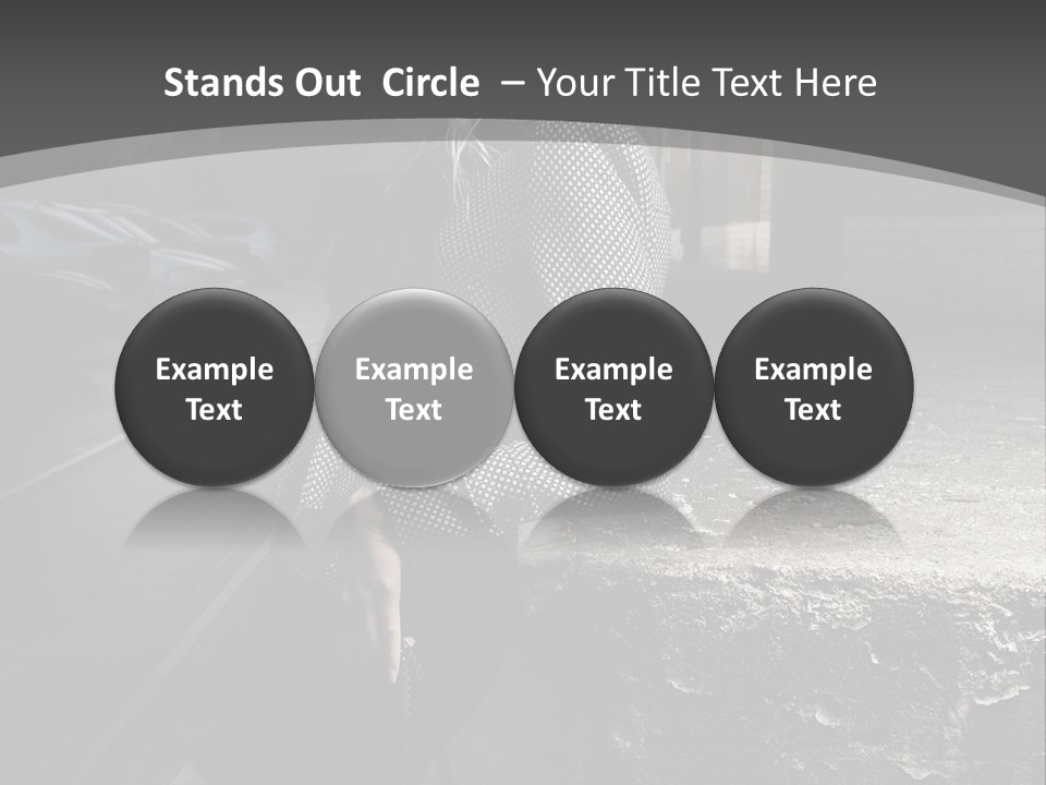 Pose Beauty Glamour PowerPoint Template