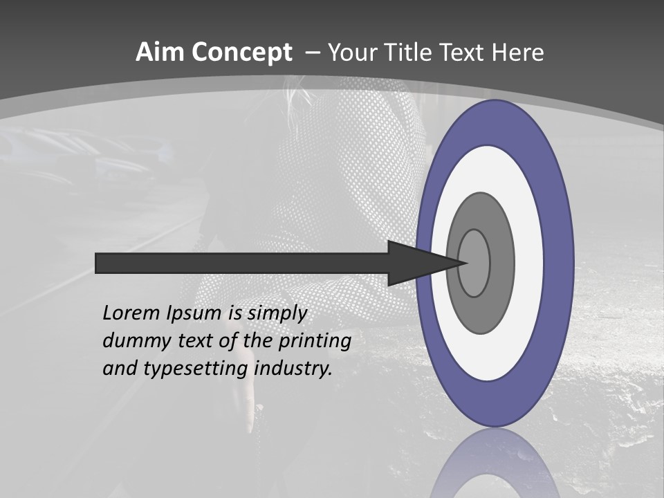 Pose Beauty Glamour PowerPoint Template