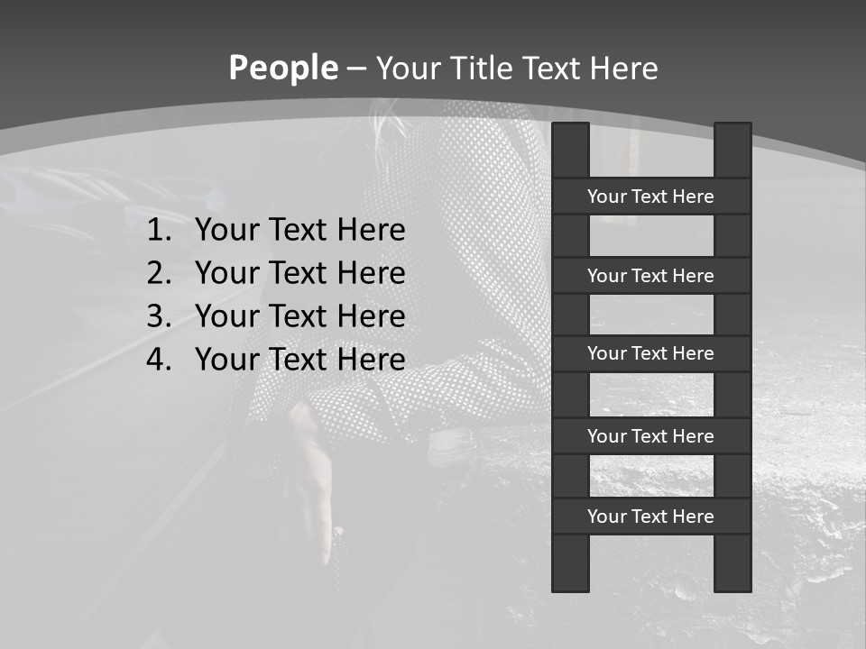 Pose Beauty Glamour PowerPoint Template