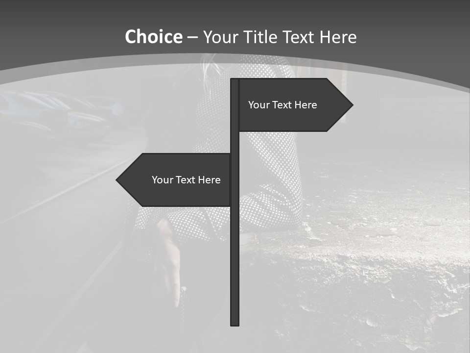 Pose Beauty Glamour PowerPoint Template