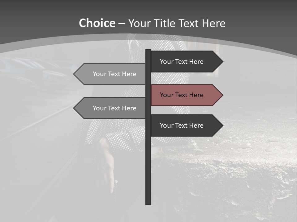 Pose Beauty Glamour PowerPoint Template