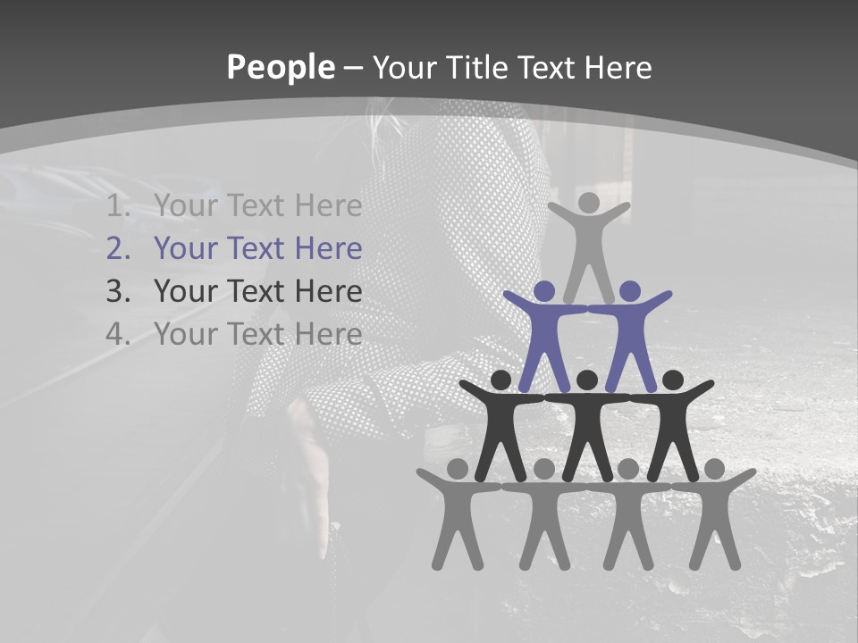 Pose Beauty Glamour PowerPoint Template