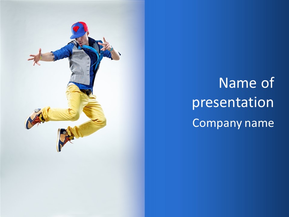 Fashion Breakdance Fitness PowerPoint Template