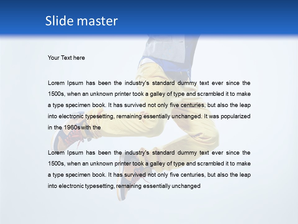 Fashion Breakdance Fitness PowerPoint Template