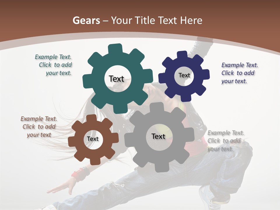 Stretching Fashion Human PowerPoint Template