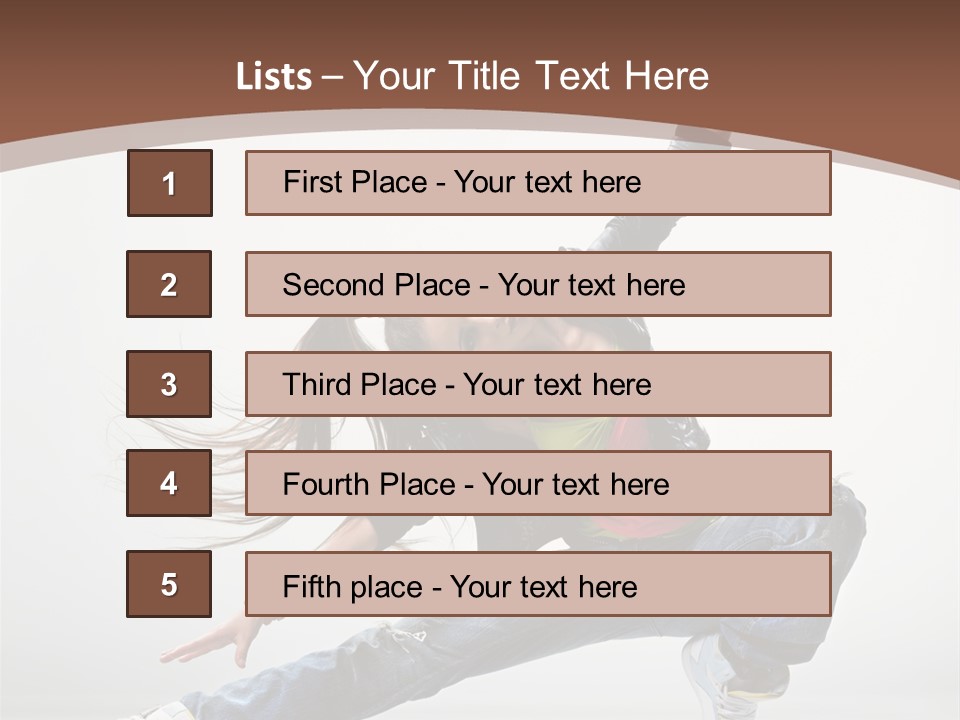 Stretching Fashion Human PowerPoint Template