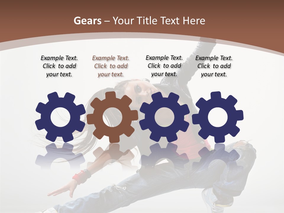 Stretching Fashion Human PowerPoint Template