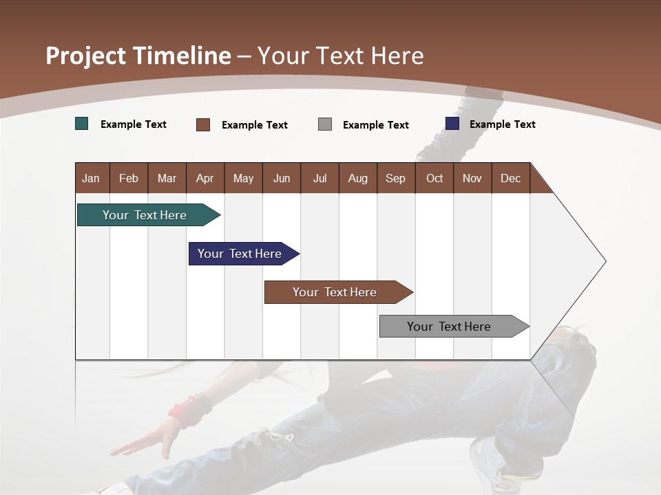 Stretching Fashion Human PowerPoint Template