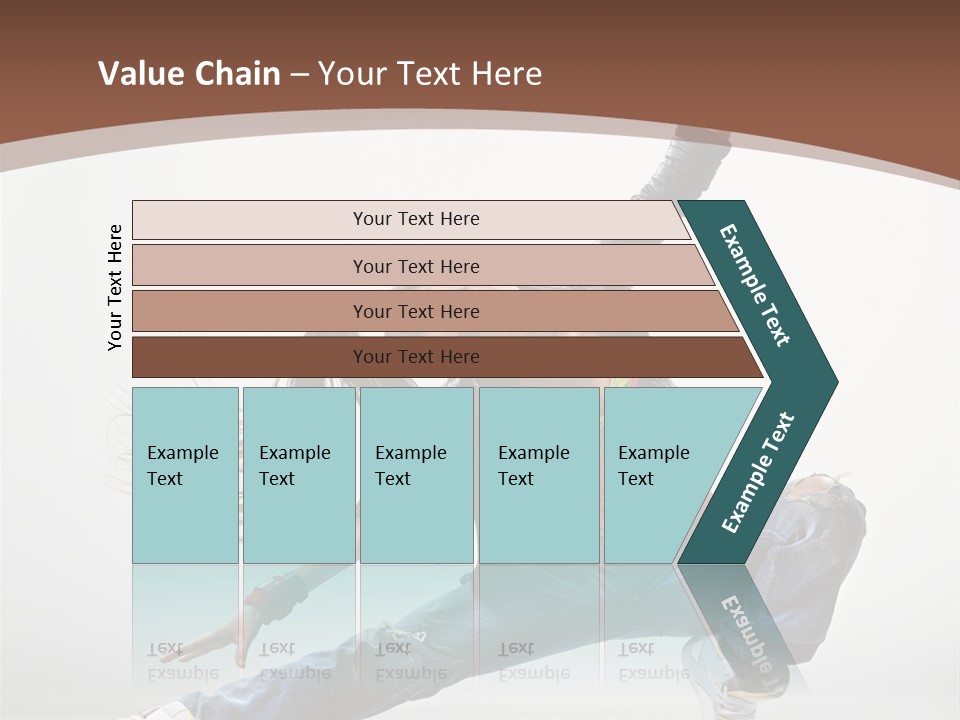 Stretching Fashion Human PowerPoint Template