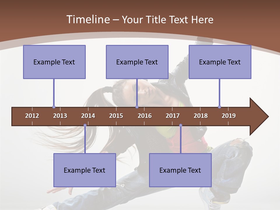 Stretching Fashion Human PowerPoint Template