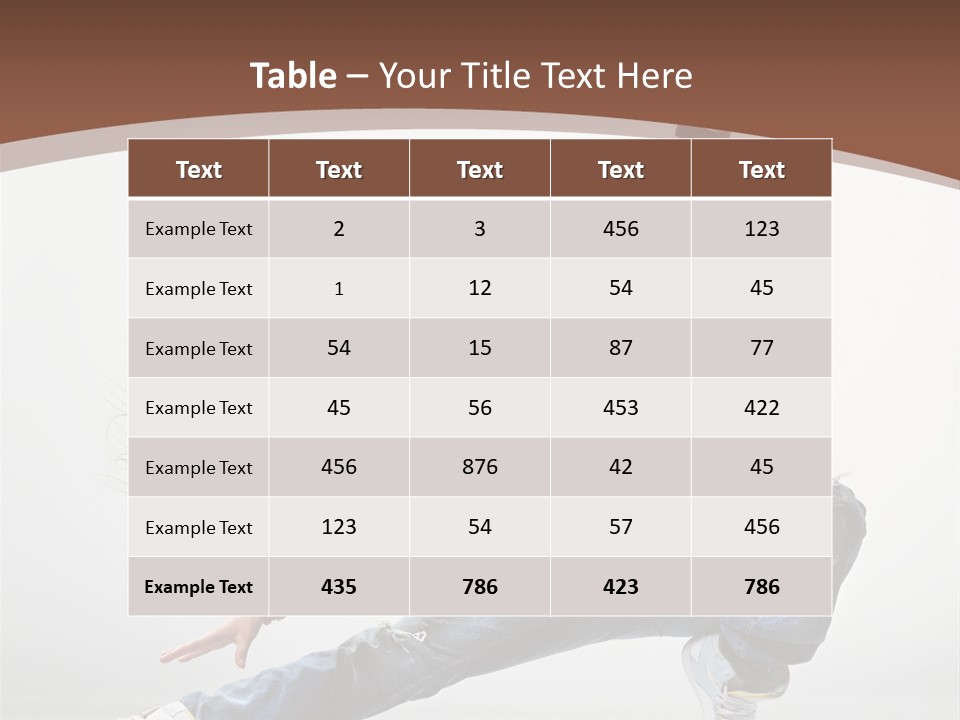 Stretching Fashion Human PowerPoint Template