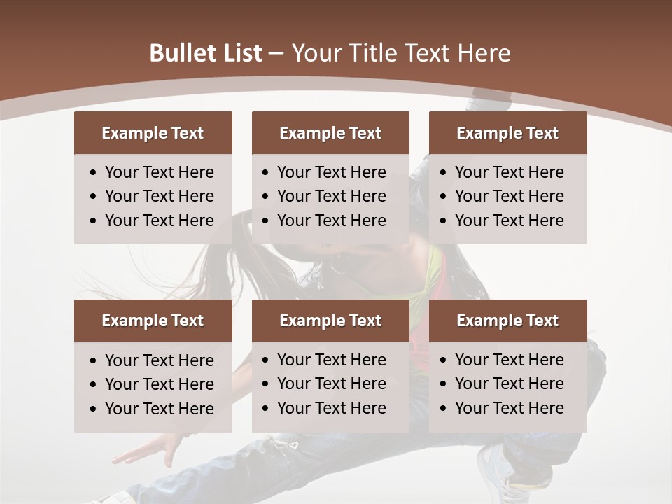 Stretching Fashion Human PowerPoint Template