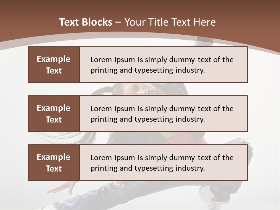 Stretching Fashion Human PowerPoint Template