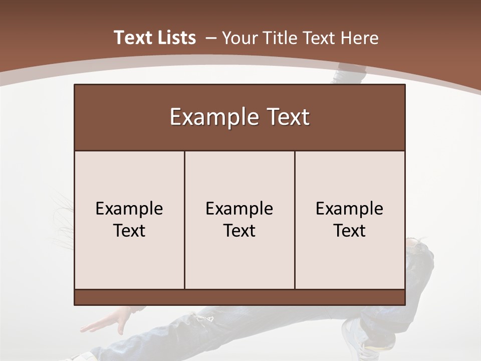 Stretching Fashion Human PowerPoint Template