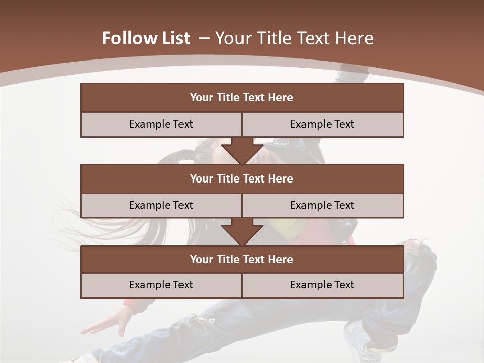 Stretching Fashion Human PowerPoint Template