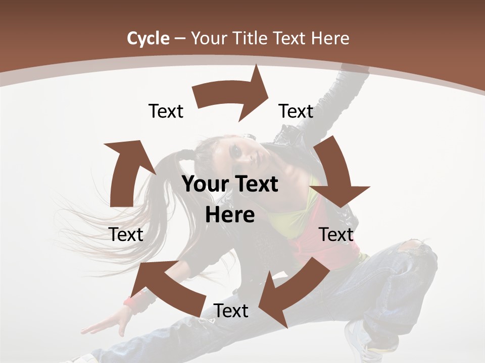 Stretching Fashion Human PowerPoint Template