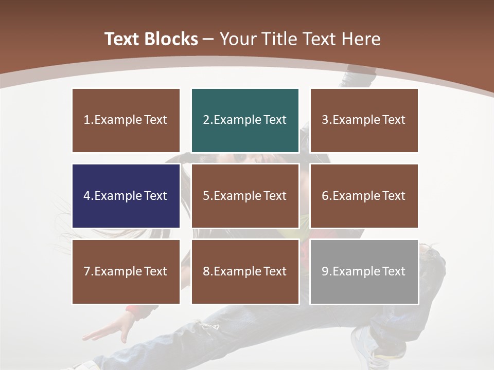 Stretching Fashion Human PowerPoint Template