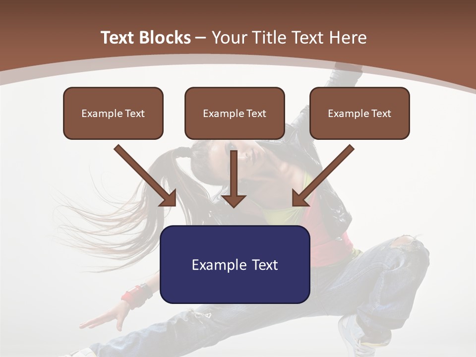 Stretching Fashion Human PowerPoint Template