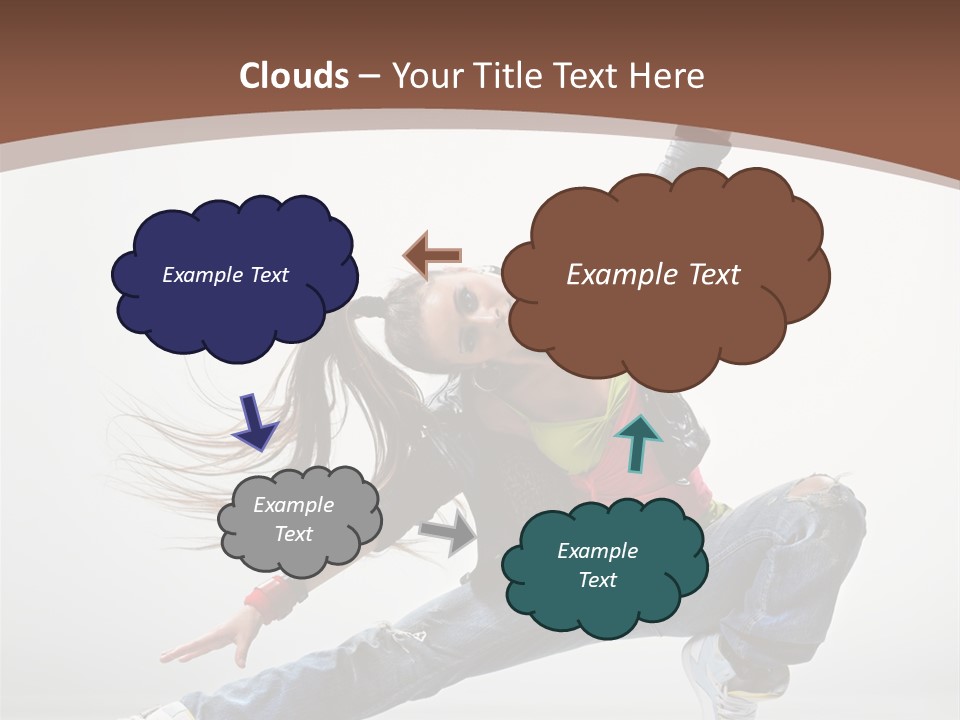 Stretching Fashion Human PowerPoint Template