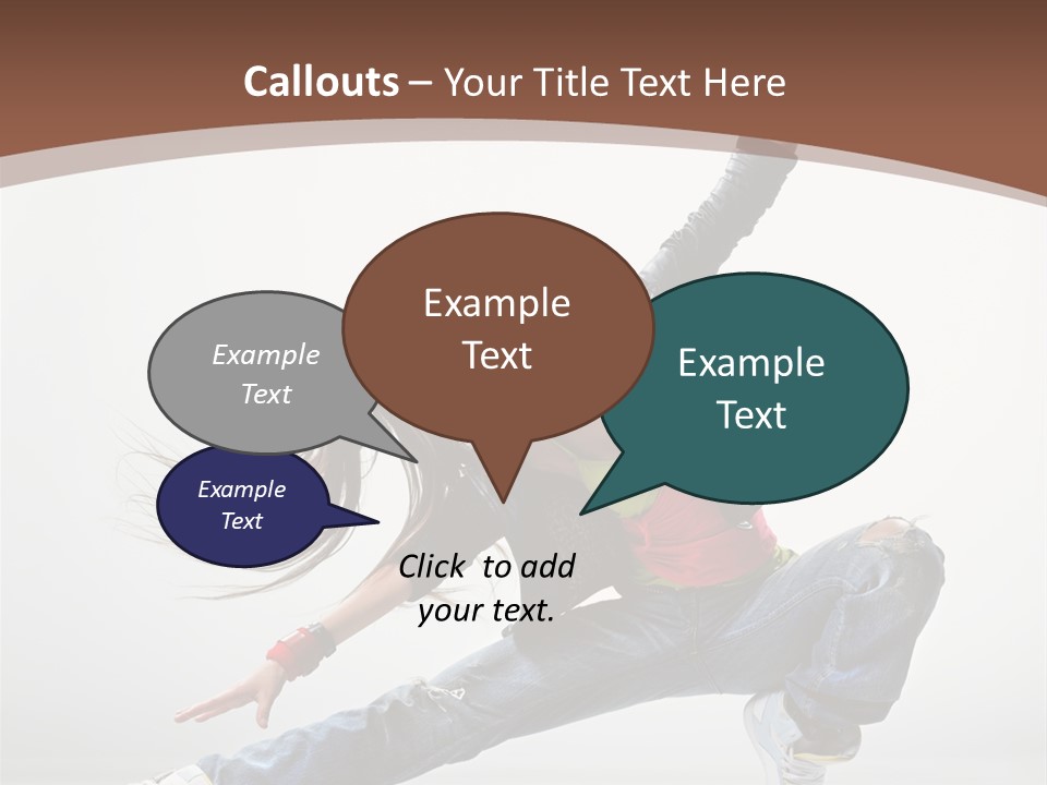 Stretching Fashion Human PowerPoint Template