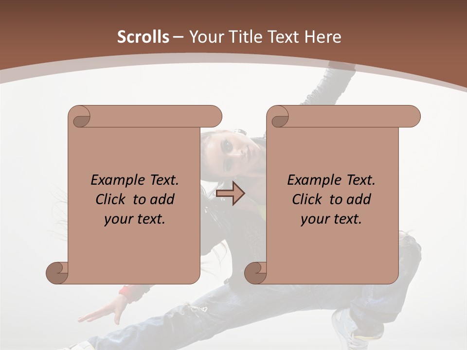 Stretching Fashion Human PowerPoint Template