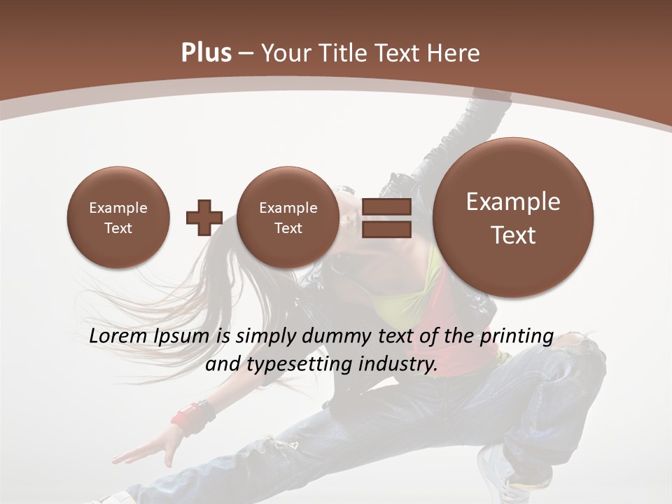 Stretching Fashion Human PowerPoint Template