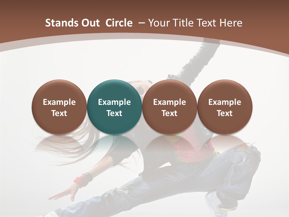 Stretching Fashion Human PowerPoint Template