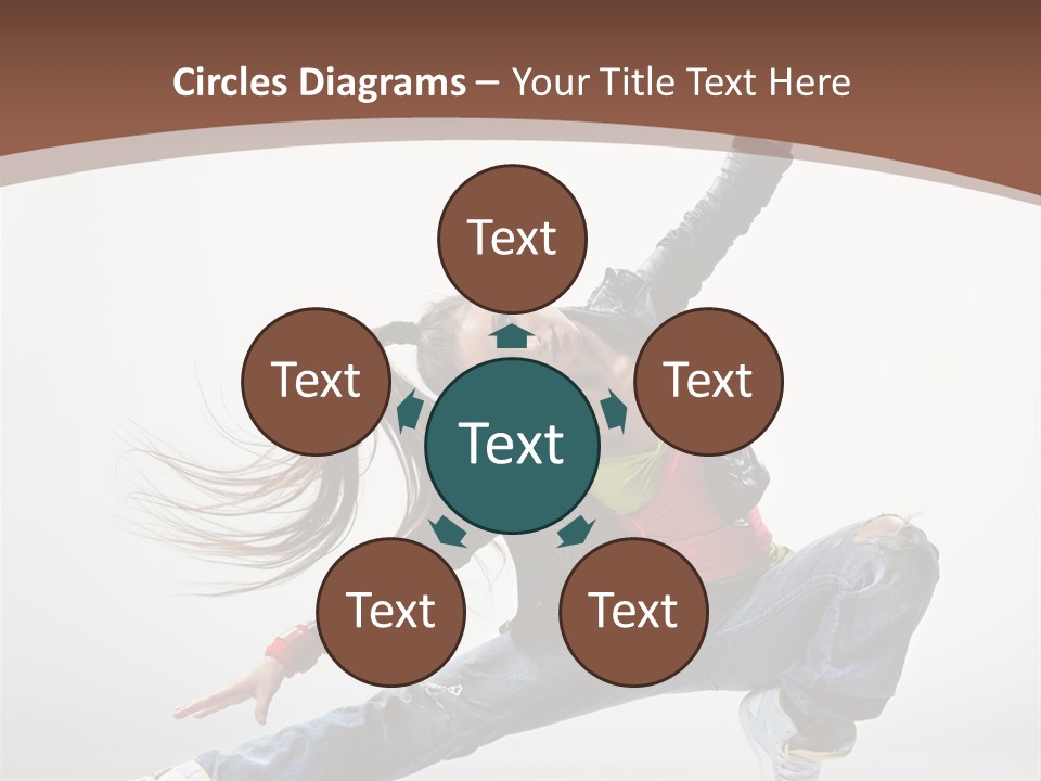 Stretching Fashion Human PowerPoint Template