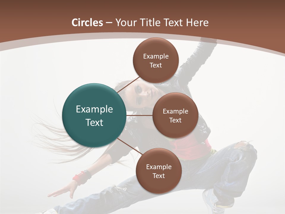 Stretching Fashion Human PowerPoint Template