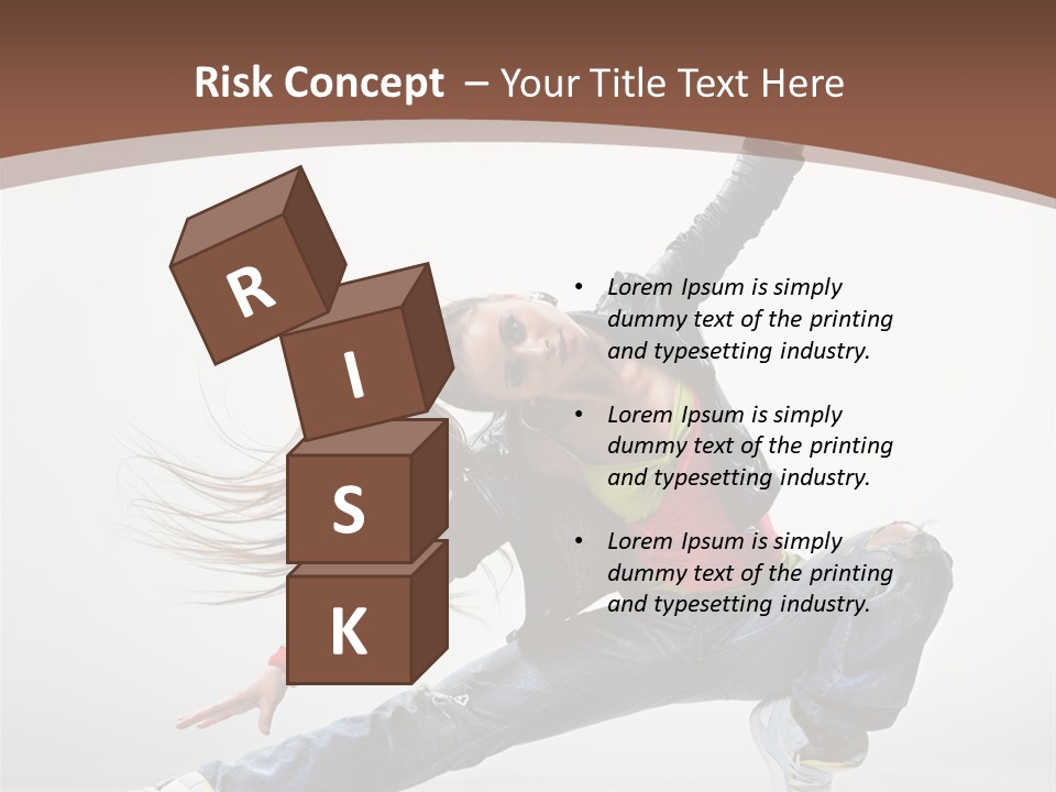 Stretching Fashion Human PowerPoint Template