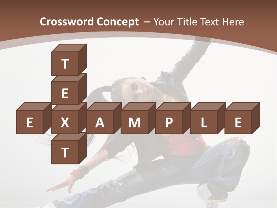 Stretching Fashion Human PowerPoint Template