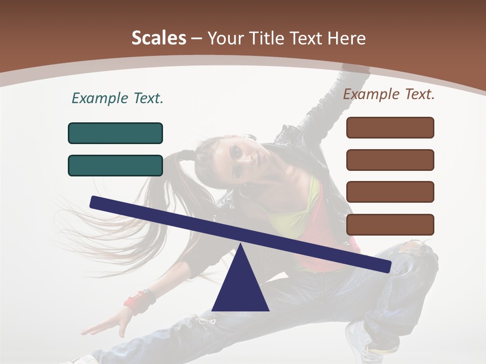 Stretching Fashion Human PowerPoint Template