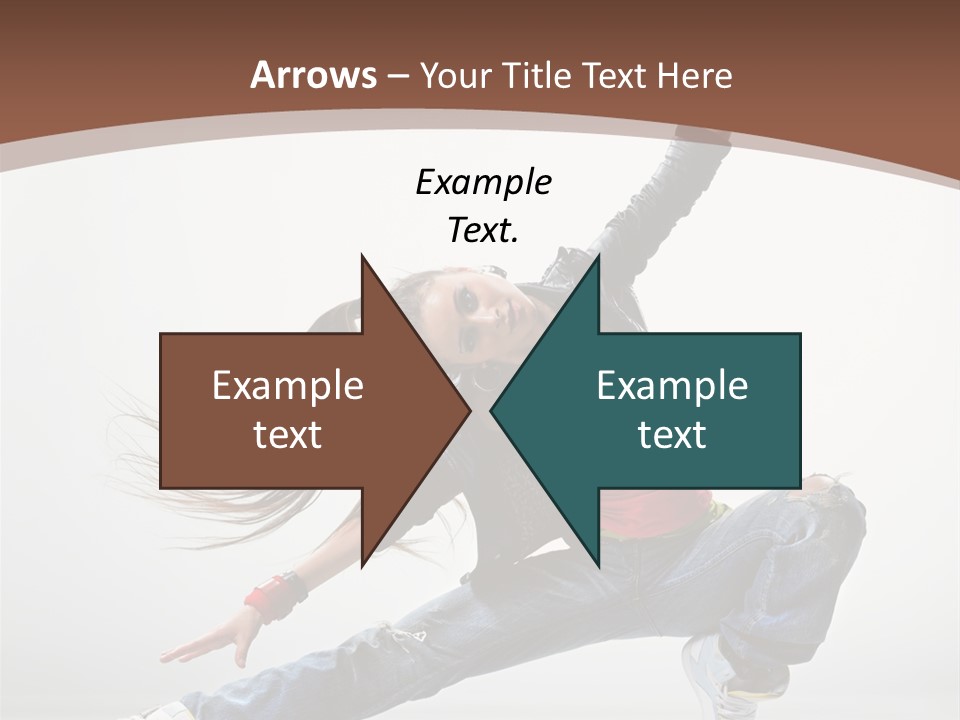 Stretching Fashion Human PowerPoint Template