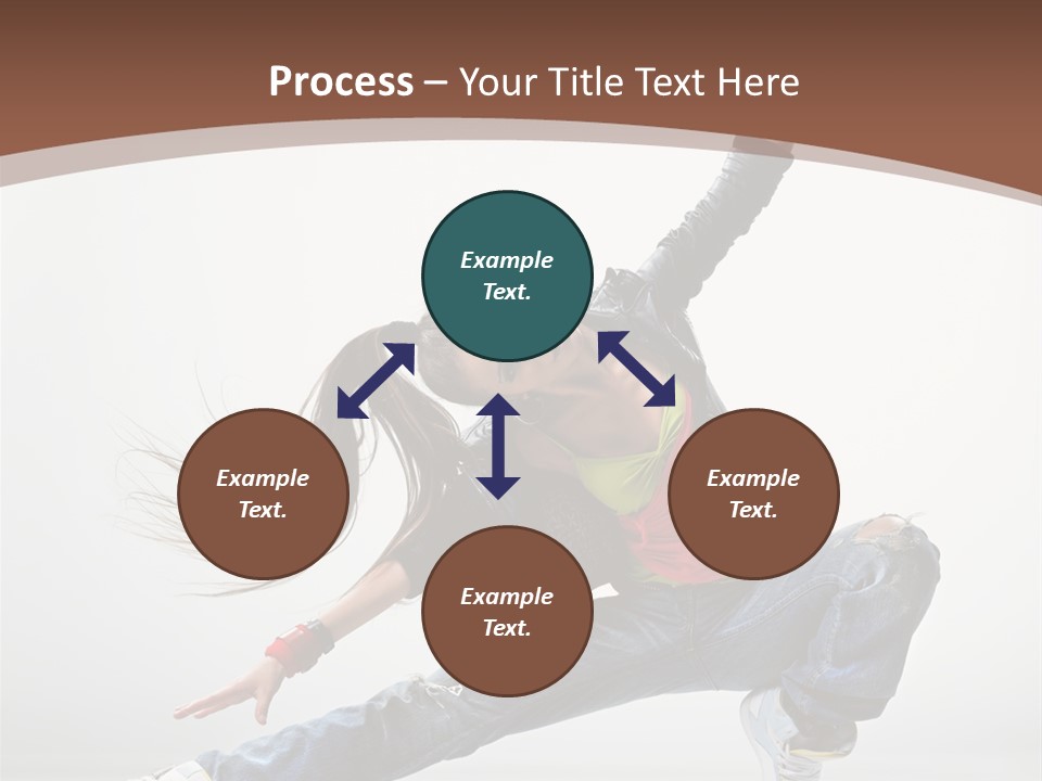 Stretching Fashion Human PowerPoint Template