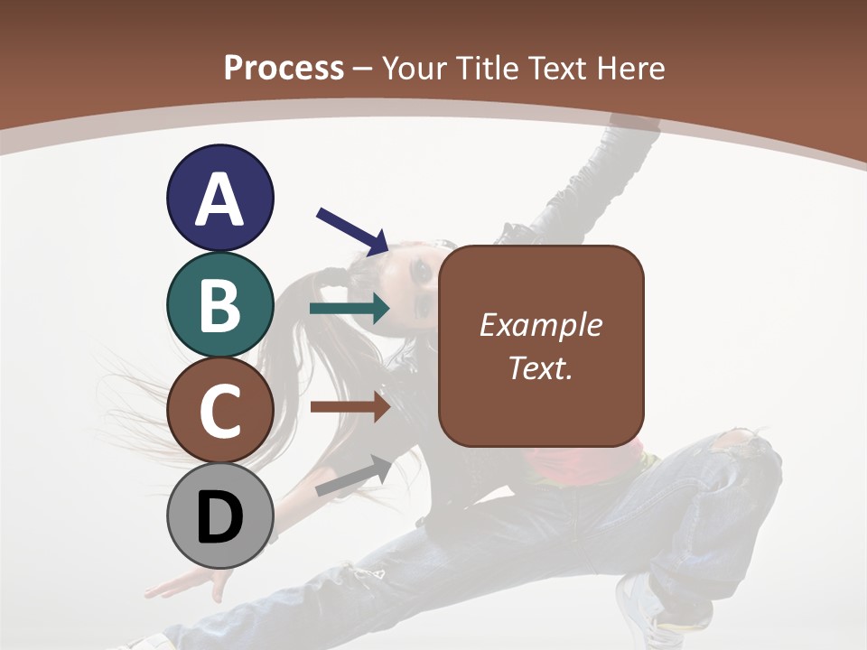 Stretching Fashion Human PowerPoint Template