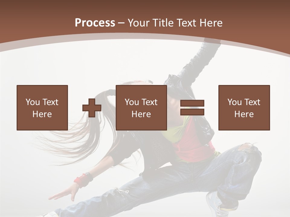 Stretching Fashion Human PowerPoint Template