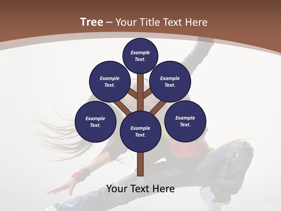 Stretching Fashion Human PowerPoint Template