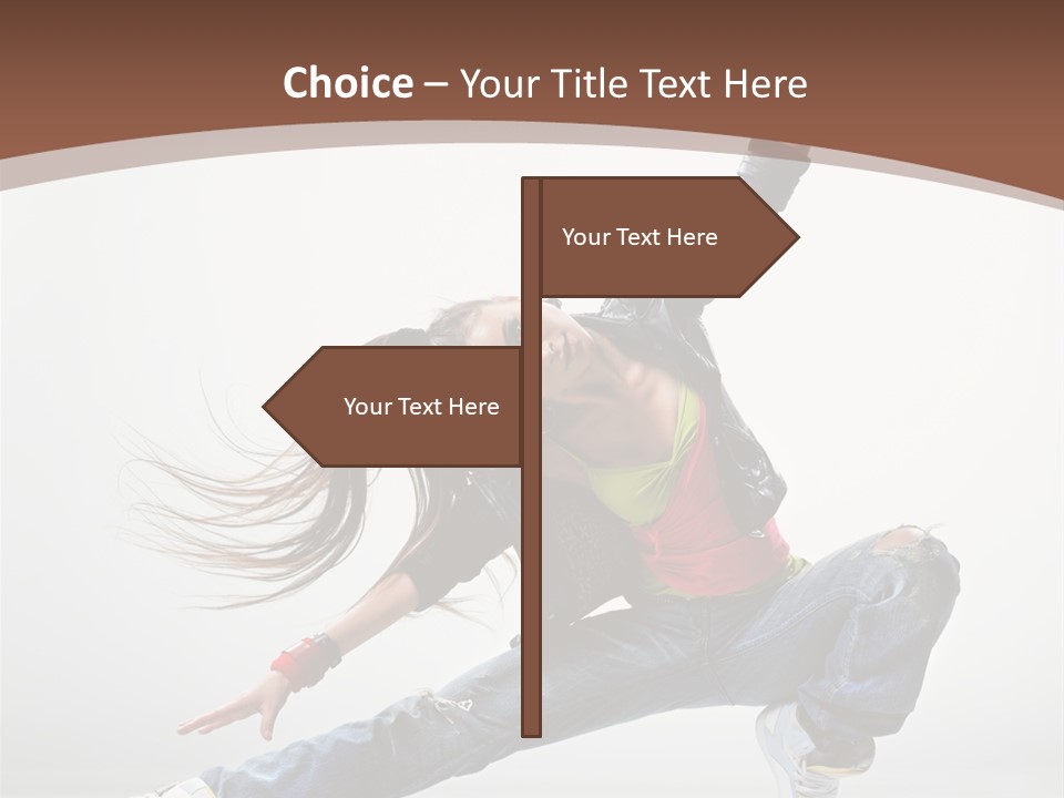 Stretching Fashion Human PowerPoint Template