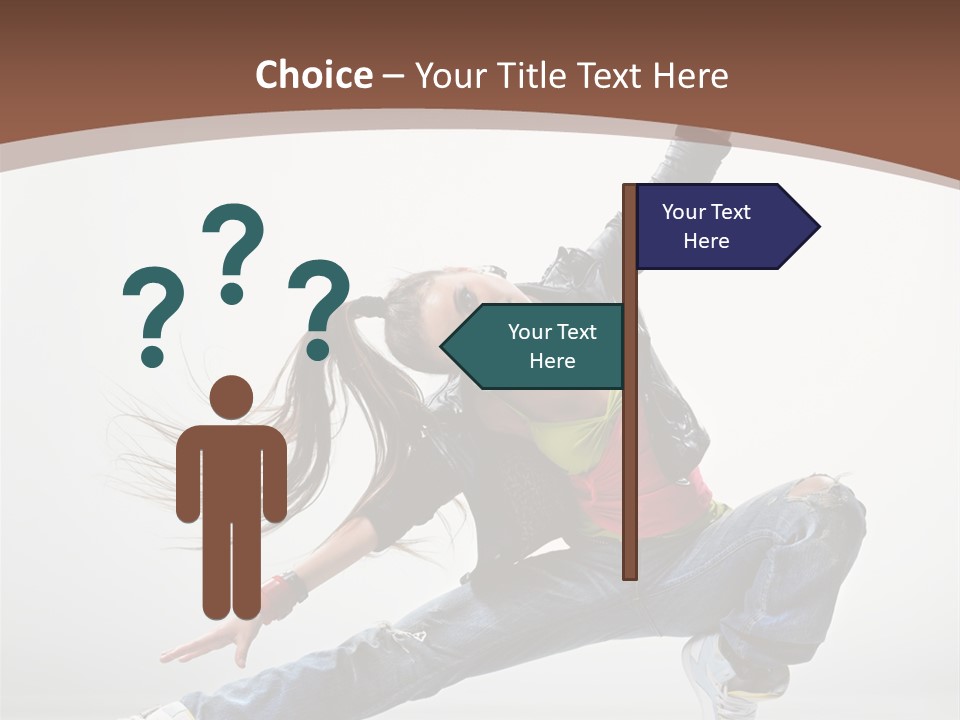 Stretching Fashion Human PowerPoint Template