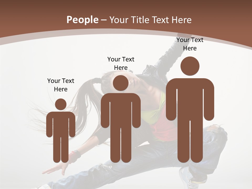 Stretching Fashion Human PowerPoint Template