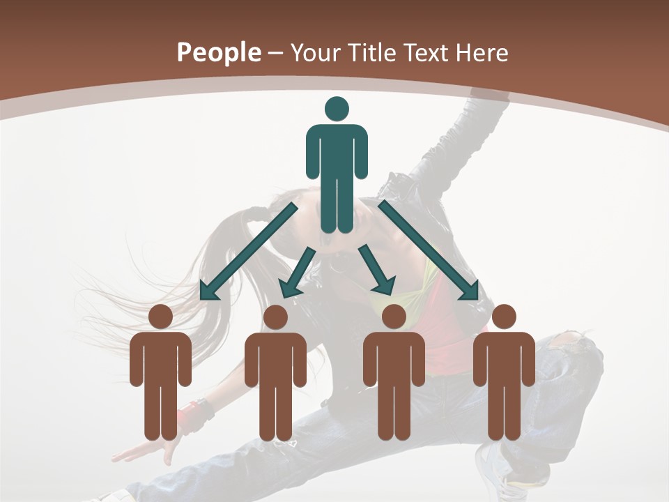 Stretching Fashion Human PowerPoint Template