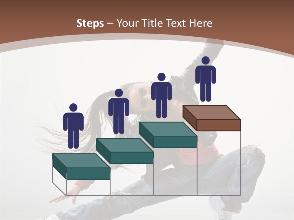 Stretching Fashion Human PowerPoint Template