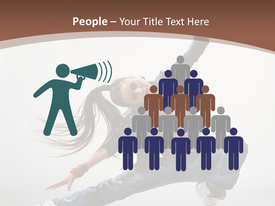 Stretching Fashion Human PowerPoint Template