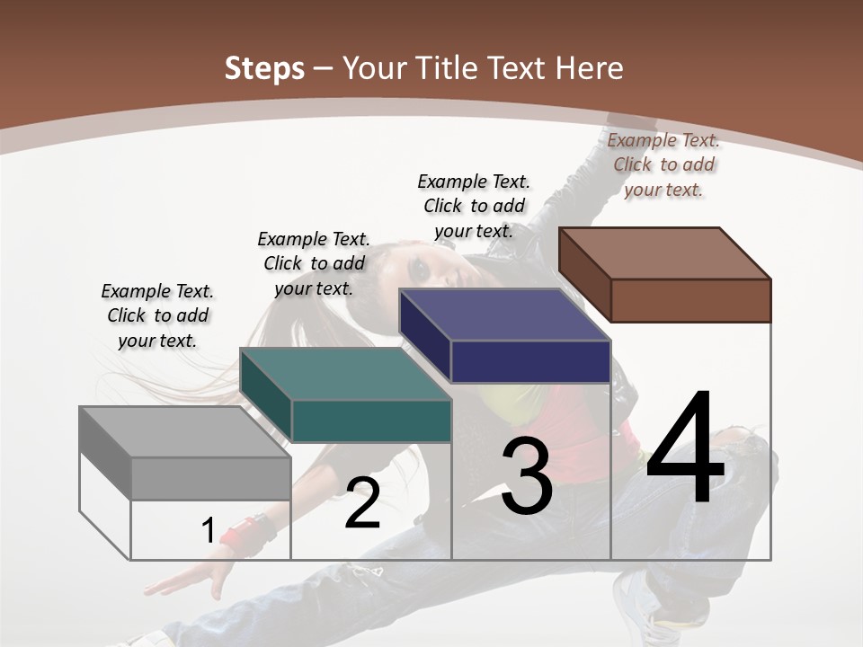 Stretching Fashion Human PowerPoint Template