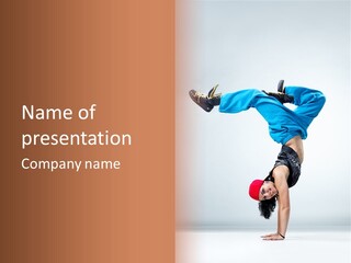 Motion Action Rapper PowerPoint Template