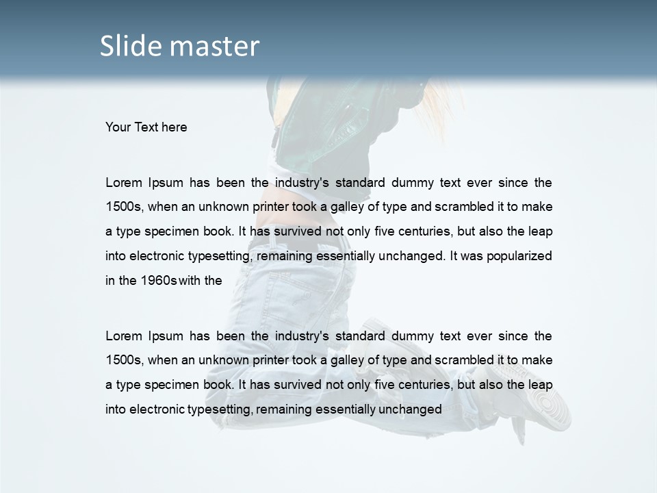 Aerobics Fun Female PowerPoint Template