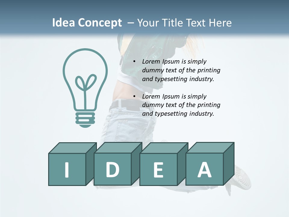 Aerobics Fun Female PowerPoint Template