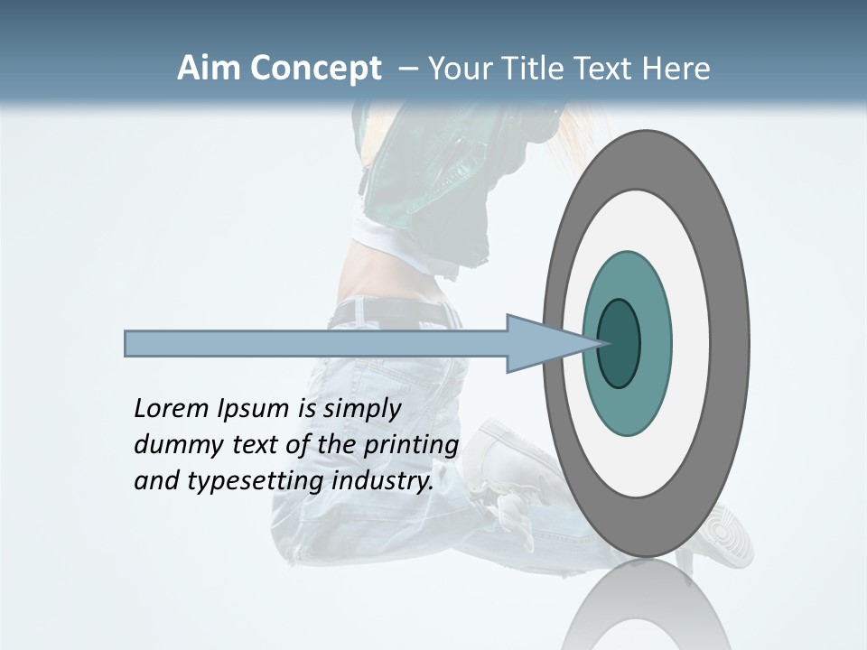 Aerobics Fun Female PowerPoint Template