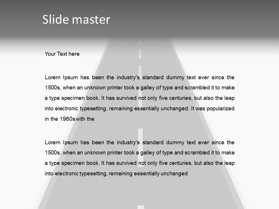 Travel View Perspective PowerPoint Template